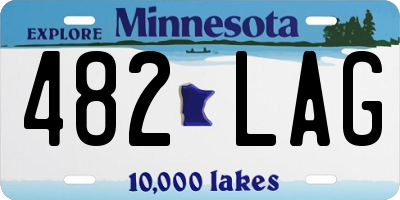 MN license plate 482LAG