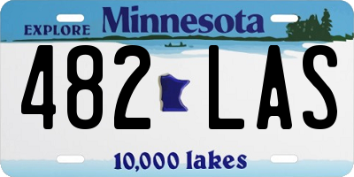 MN license plate 482LAS