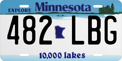 MN license plate 482LBG