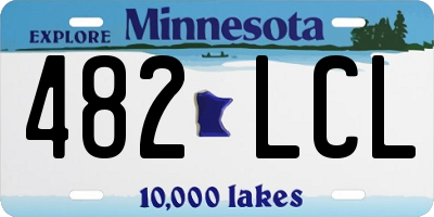 MN license plate 482LCL