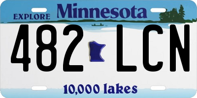 MN license plate 482LCN