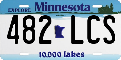 MN license plate 482LCS