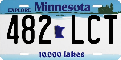 MN license plate 482LCT