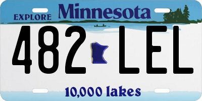 MN license plate 482LEL