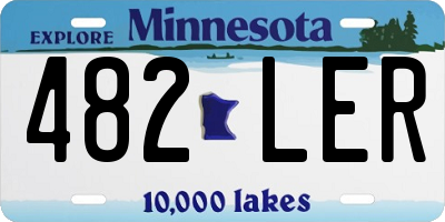 MN license plate 482LER