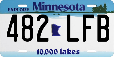 MN license plate 482LFB