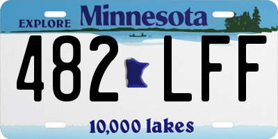 MN license plate 482LFF