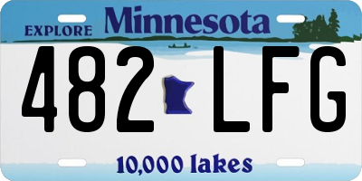 MN license plate 482LFG
