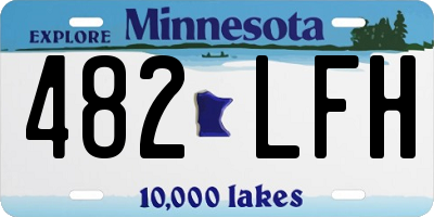 MN license plate 482LFH