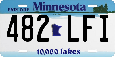 MN license plate 482LFI