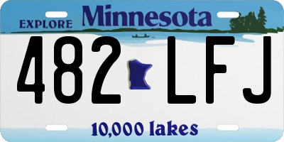 MN license plate 482LFJ