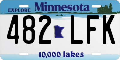MN license plate 482LFK
