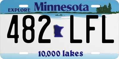 MN license plate 482LFL
