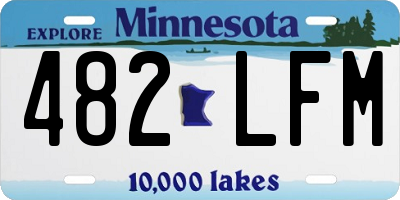 MN license plate 482LFM