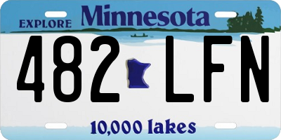 MN license plate 482LFN