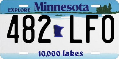 MN license plate 482LFO