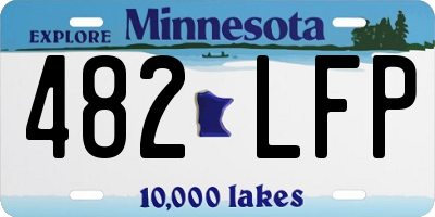 MN license plate 482LFP