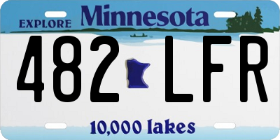 MN license plate 482LFR