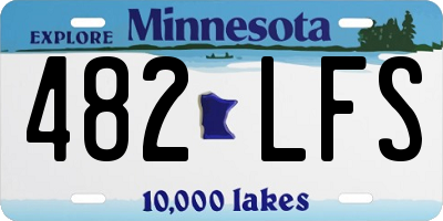 MN license plate 482LFS