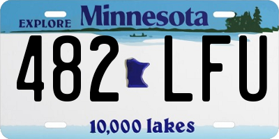 MN license plate 482LFU