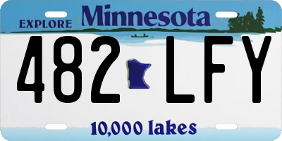 MN license plate 482LFY