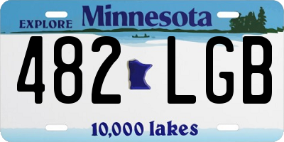 MN license plate 482LGB