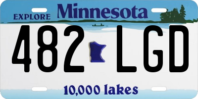MN license plate 482LGD