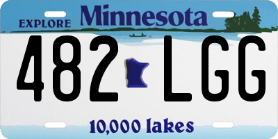 MN license plate 482LGG