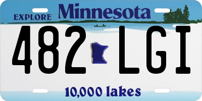MN license plate 482LGI