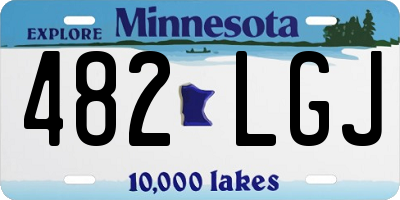 MN license plate 482LGJ
