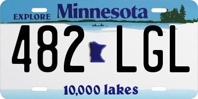 MN license plate 482LGL