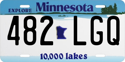 MN license plate 482LGQ