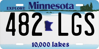 MN license plate 482LGS