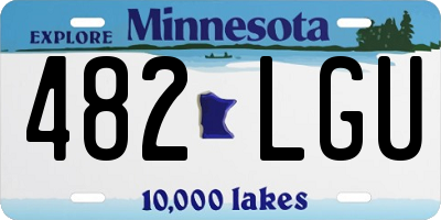MN license plate 482LGU