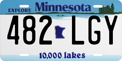 MN license plate 482LGY
