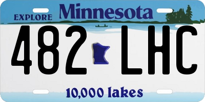 MN license plate 482LHC