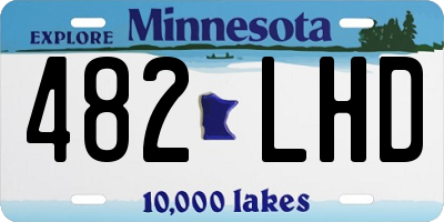 MN license plate 482LHD