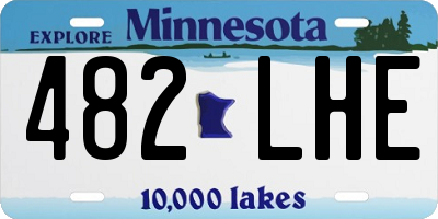 MN license plate 482LHE