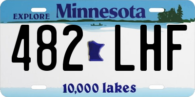 MN license plate 482LHF