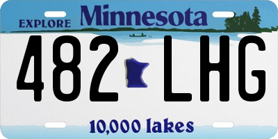 MN license plate 482LHG