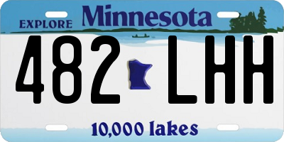 MN license plate 482LHH