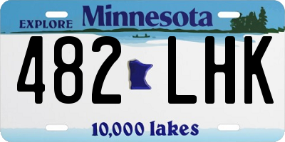 MN license plate 482LHK