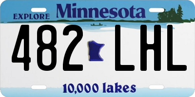 MN license plate 482LHL