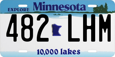 MN license plate 482LHM