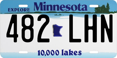 MN license plate 482LHN