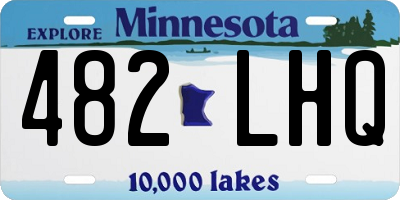 MN license plate 482LHQ