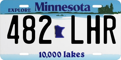 MN license plate 482LHR