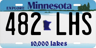 MN license plate 482LHS