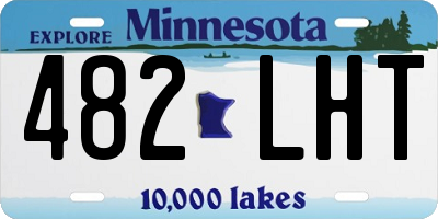 MN license plate 482LHT
