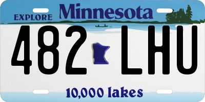 MN license plate 482LHU